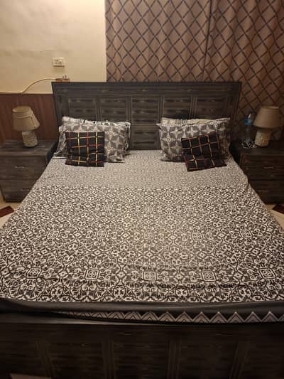 Complete Bed set for sale only 1.5 years used with Diamound mattress