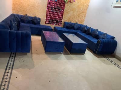 sofa set 12 seater with 2 center tables