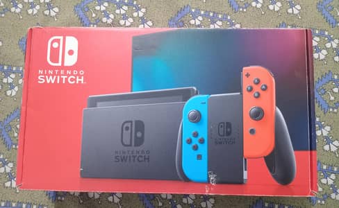 Nintendo Switch V2 Just Box opened