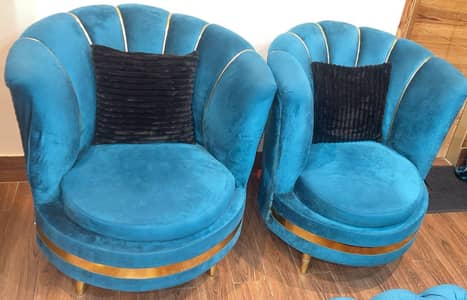 Premimum design fluffy chair set