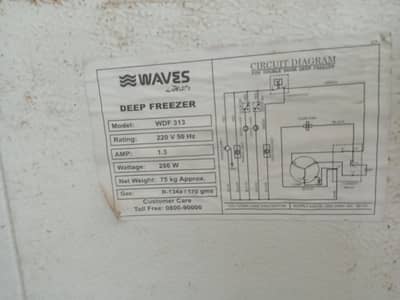 waves deep freezer