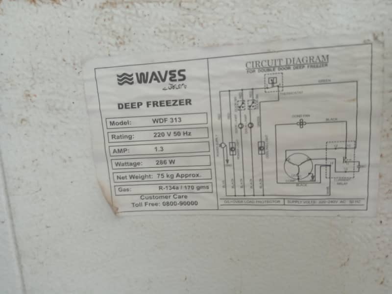 waves deep freezer 0