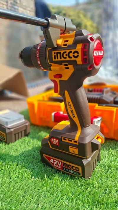 INGCO 42Vmax 99N-m BRUSHLESS CORDLESS IMPACT DRILL