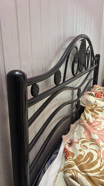 Iron Queen sized double bed