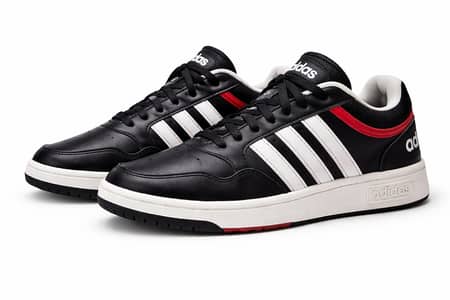 Adidas Hoops 3.0 Red White & Black – UK 9 / US 9.5 – 8/10 Condition