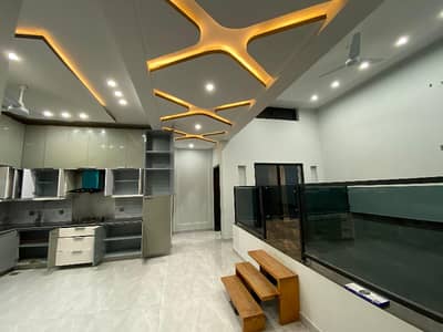 Ground Portion Lock 10 Marla Like Brand New Designer Upper Portion For Rent Solar installed Back Lawn