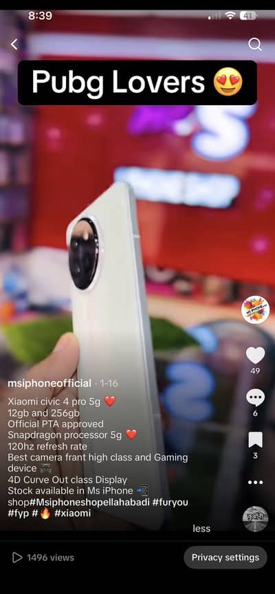 Brand New Civi 4 Pro