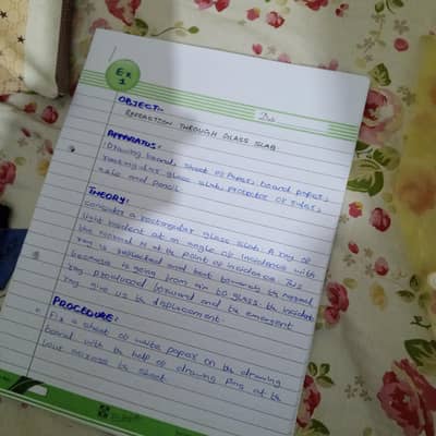 Solved Physics Practical Journal | Class 10 | 9 Experiments