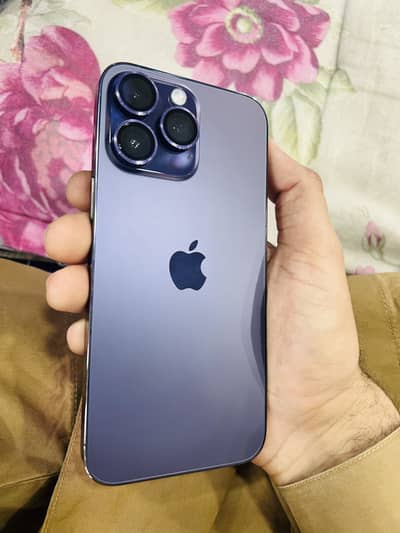 iPhone 14 prOmax 256 gb pta approve +esim dual approve waterproof