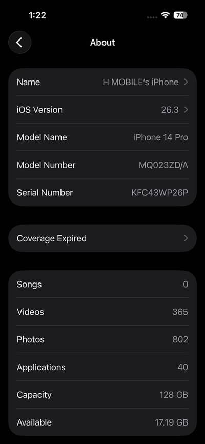 I Phone 14 pro non pta