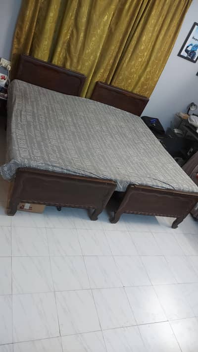 2 single beds 3 by 6 for sale