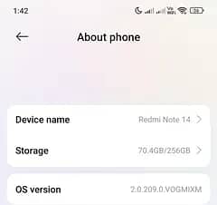 Redmi Note 14 Ocean Blue 8 RAM 256 ROM