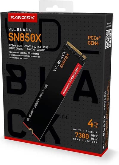 WD_BLACK SN850X NVMe SSD 4TB