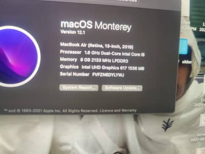 MacBook air late 2019 model