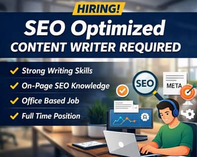 Hiring Content Writer (Office Based)