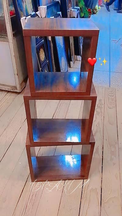 3 piece wooden wall hanging corner