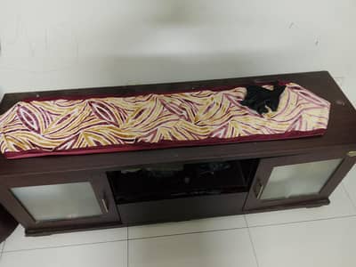 3 door wooden 100% cupboard, wooden bed, 4 seater sofa  set TB trolley