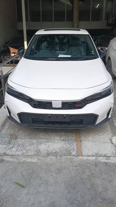 2026 model civic rs white with black room