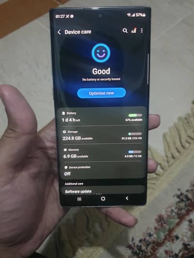Samsung note 10 plus 12gb 256gb Official pta approved one dot