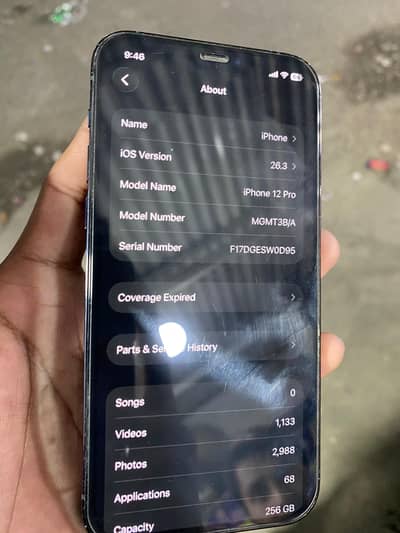 Iphone 12 pro Pta Approved  Storage-256 Battery-78%