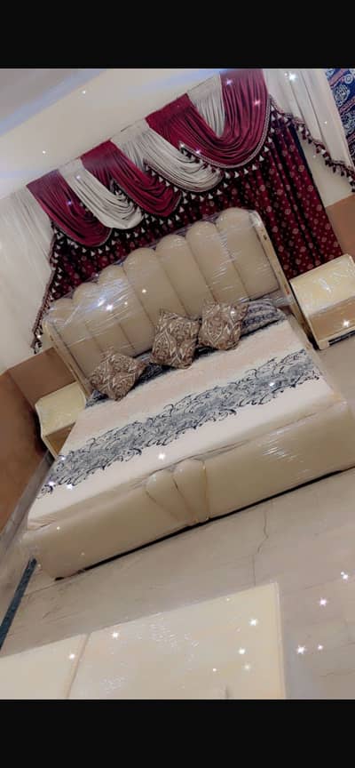 King size brand new sheesham wood bed set