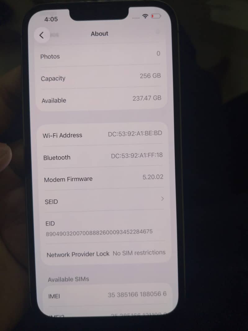 Iphone 13 pro Approved 256gb 8