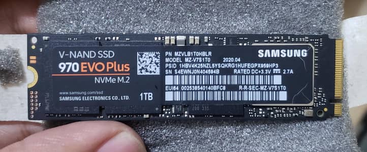 Samsung 970 EVO Plus 1TB NVMe M. 2 SSD – Excellent Condition