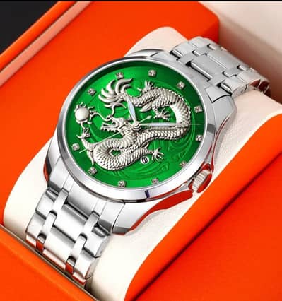 SKMEI Dragon Luxury Stainless Steel Watch