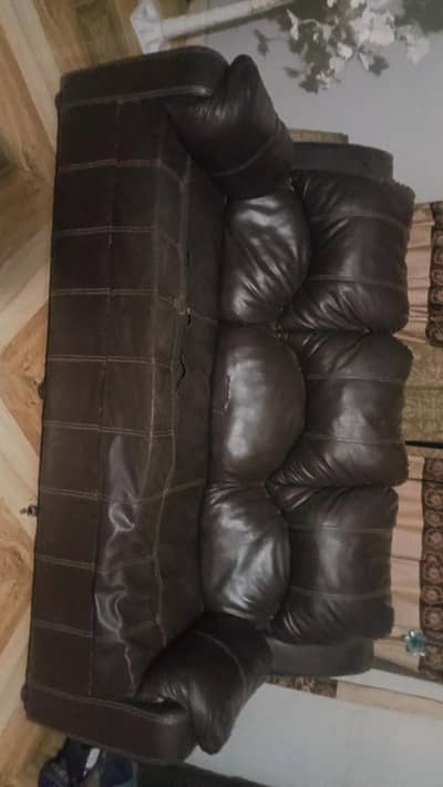 7 seater original leather sofa set