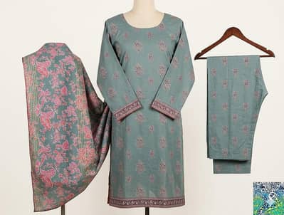 Pre-Loved 3 Piece Printed Lawn Suit for women | Excellent Condition