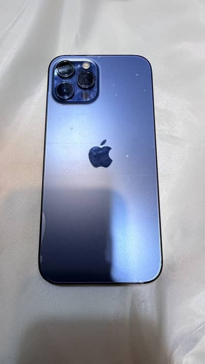 Iphone 12 pro max 128gb blue PTA Waterpack