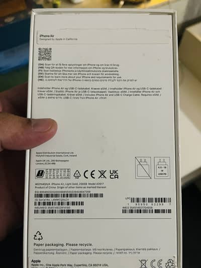 iPhone Air 256 GB Non PTA LLA