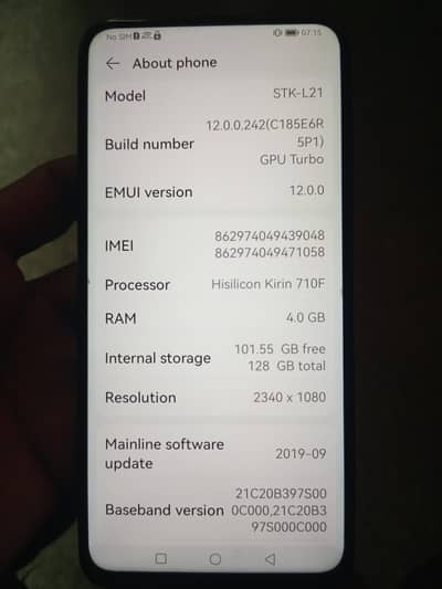 Huawei y9 prime 4/128
