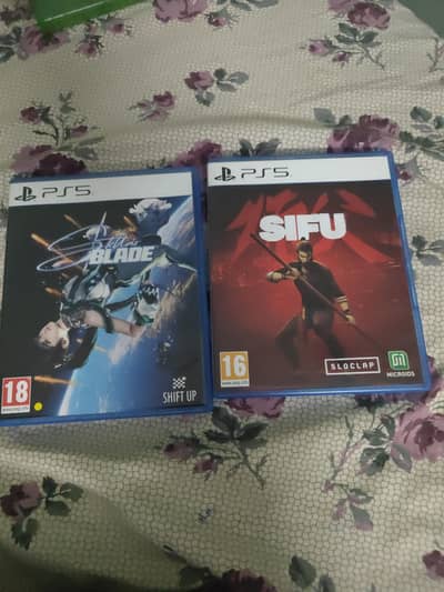 STELLAR BLADE PS5 AND SIFU PS5 10/10 CONDITION