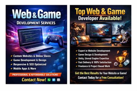 Website & Game Development Services | PHP Laravel | Unity