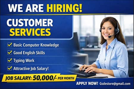 Customer Support Representative Required | Females Only