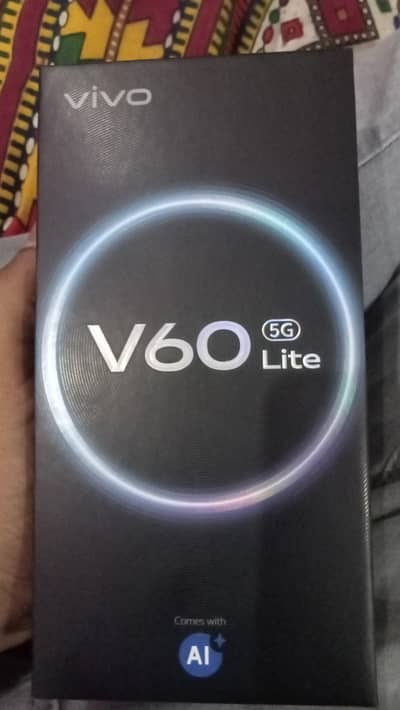 Vivo v60 lite 12/256gb non active  only box open huwa