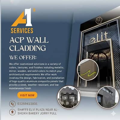 ACP Wall Cladding,Interior,Aloucbond,Elevation,Spider Glass,Signboards
