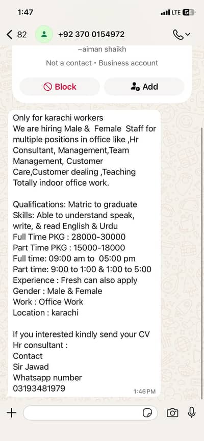 Job alert!!!