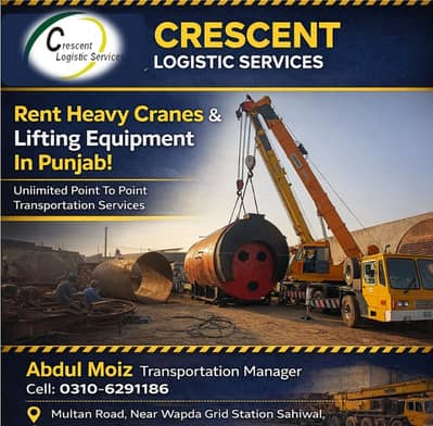 Crane Rental Service / Lifter For Rent / Heavy Lifting Solutions