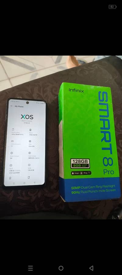 infinx smart 8 pro 4 128gb full box