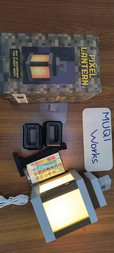 Pixelated Lantern LED Night Light