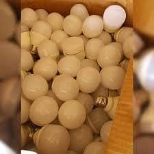 Used Working  LED BULBS warm white Mix Watts 50 rps. per piece