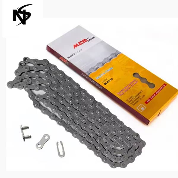 MAYA M410 Single Speed Bicycle Chain — 98/104/114 Links, Durable Drivetrain Replacement