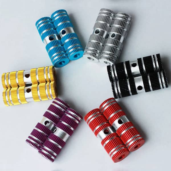 Bicycle Foot Rest Pedals MTB Bike Foot Pegs | Heavy Duty Rear Axle Footrest for Mountain & Road Cycles | Non-Slip Aluminum Alloy Cycle Accessories for Front & Rear Pedal Support