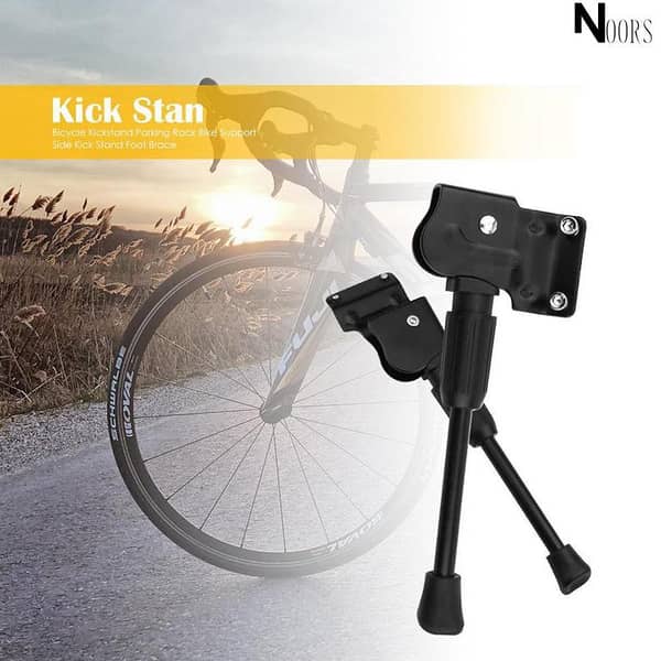 Adjustable MTB Bike Kickstand – Heavy-Duty Side Foot Stand for Universal Parking on Mountain, Road, and Hybrid Bikes