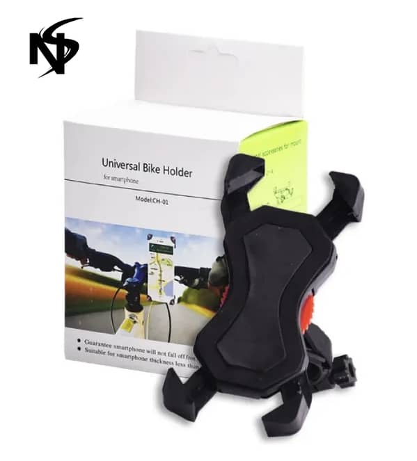 Noor's Bike Phone Holder Stand Mount for Handlebar – Universal 360° Rotation