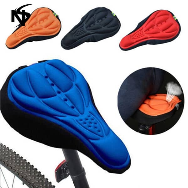 Brittibell Ergonomic 3D Gel Cycling Saddle Cover, Soft Pad for Road & Mountain Bike Seats, Waterproof, New