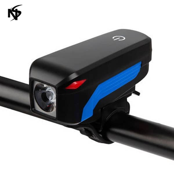 Noor's Touch Rechargeable Bike Light with Horn Combo, 350 lm, USB Charging