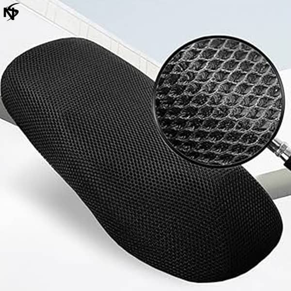 Noor's Motorcycle Seat Cushion: 3D Insulated, Waterproof, Anti-Slip Breathable Seat for Most Motorcycles and EVs